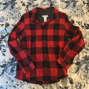 Orvis Red/Black Buffalo Plaid Shirt - Sz S